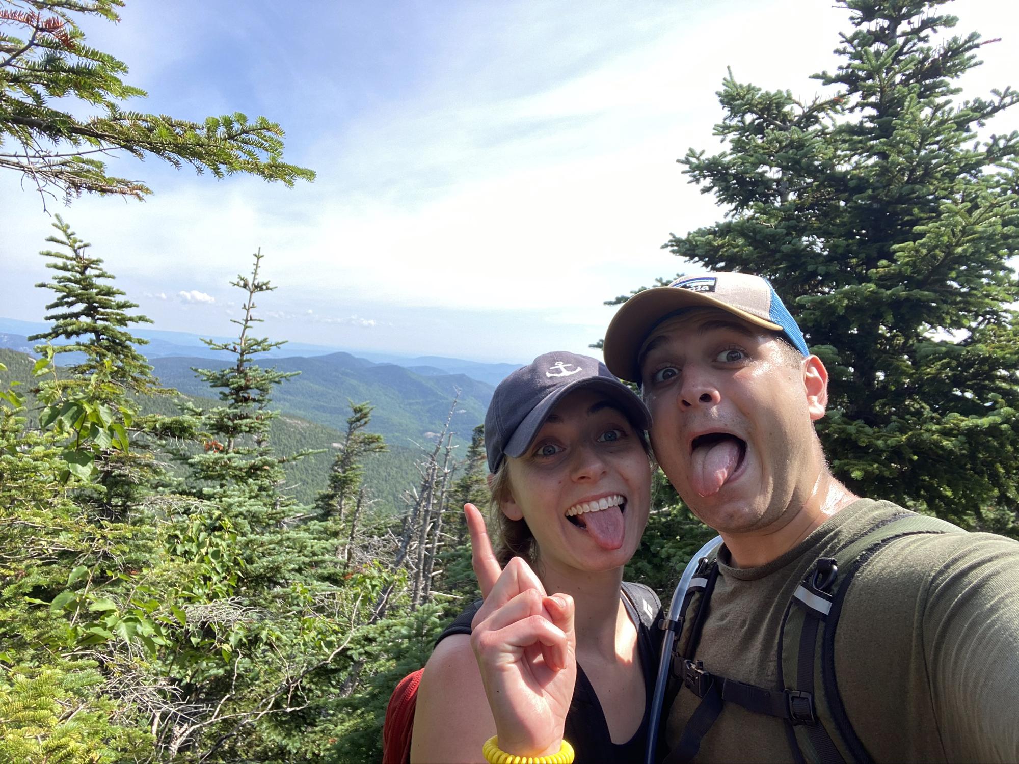 We are on our way to become 46ers! Here we summited Esther, Olivia's first high peak