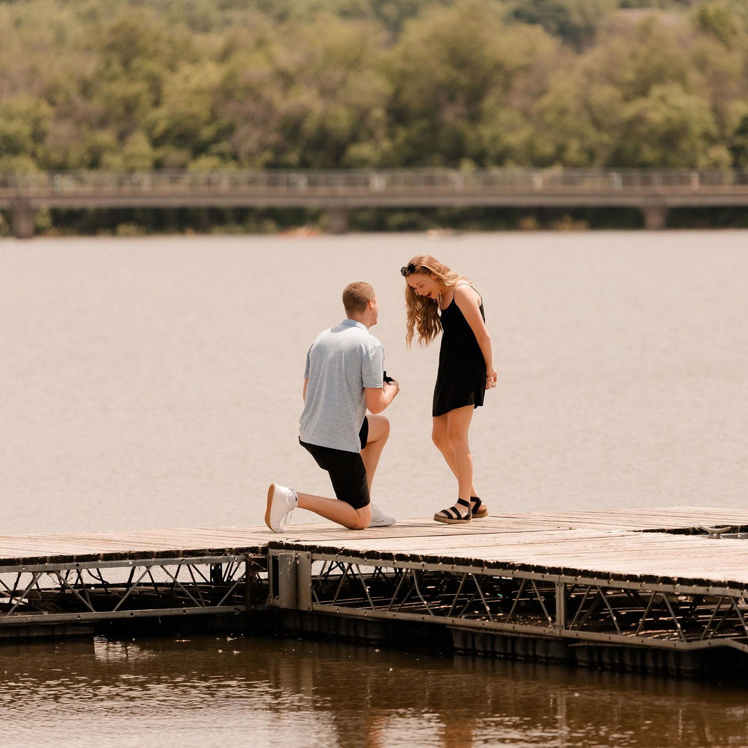 Also 6/1/2024 (a big day) - Haley and Hunter get engaged at Grey's Lake with amazing pictures captured by Hunter's cousin, Kayley Hartman.