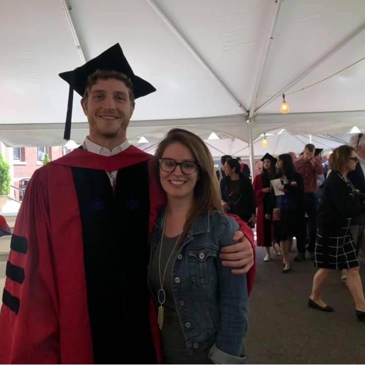 Taken at Justin's Ph.D. graduation. Still so proud!