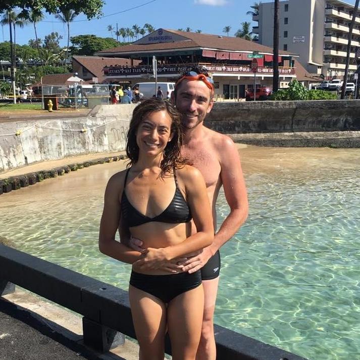 Angelica's first triathlon in Hawaii