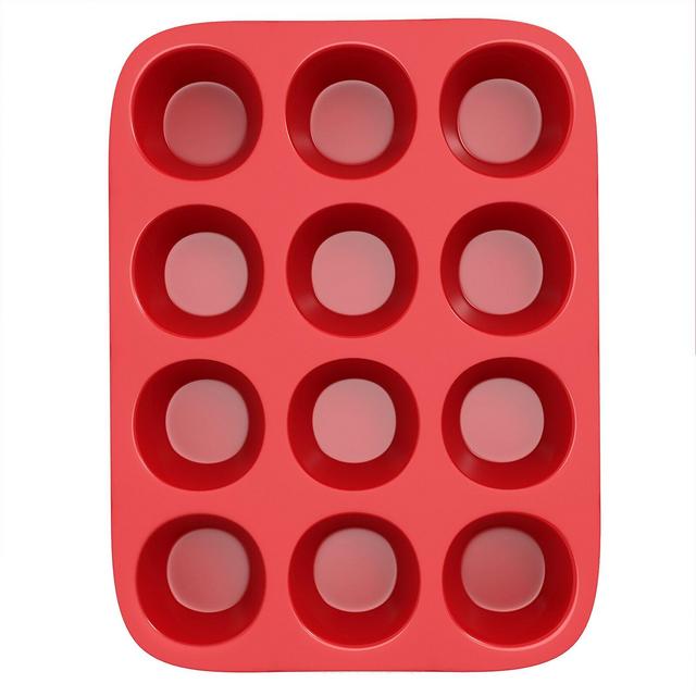 Chef Buddy 12-Cup Non-Stick Silicone Muffin Pan