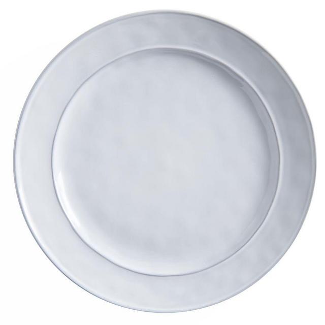 Cambria Recycled Stoneware 10" Dinner Plates, Set of 4 - Fog