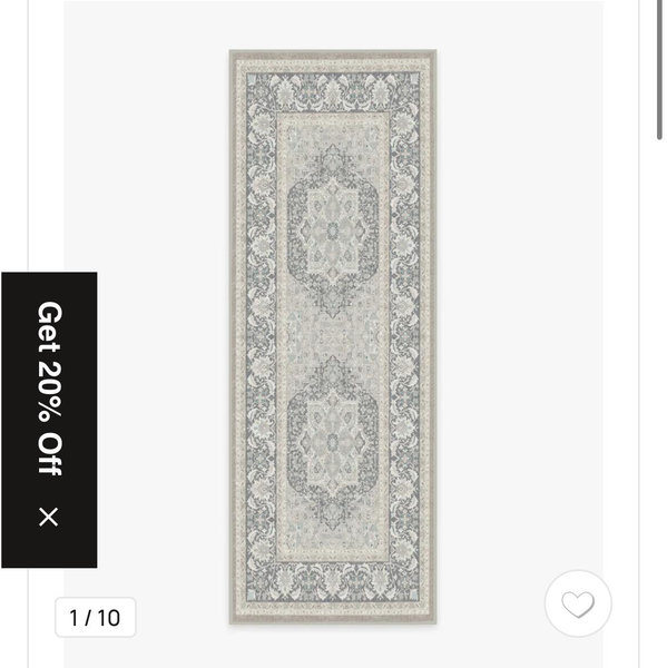 Hendesi Heriz Abalone Rug | All-In-One Rug | 2.5'x7' | Ruggable
