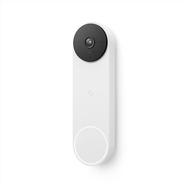 Google Nest Doorbell (Battery) - Wireless Doorbell Camera - Video Doorbell - Snow