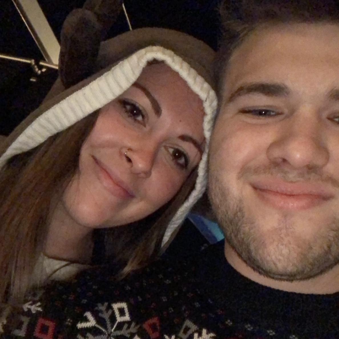 Our first picture together as adults!