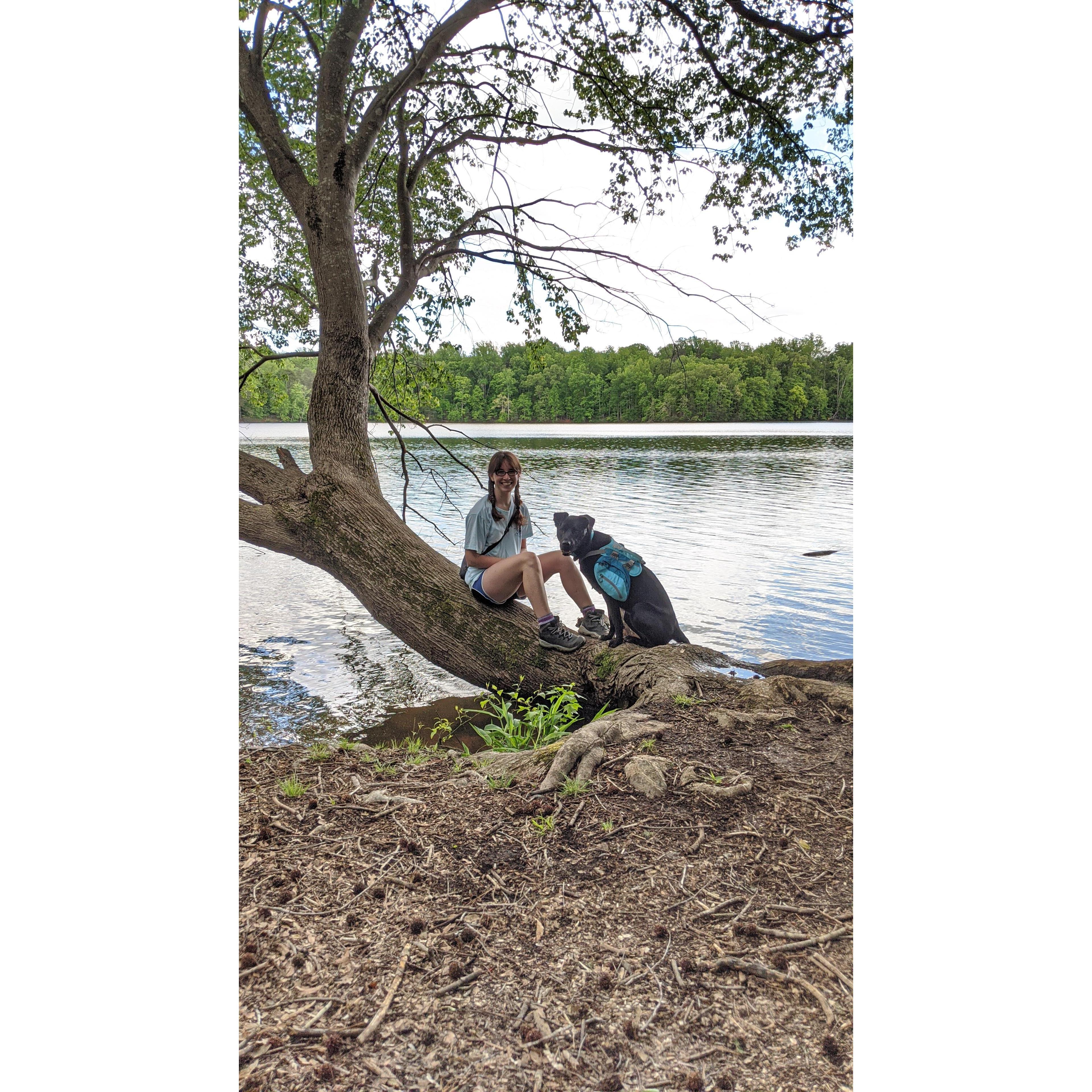 The spot where Alex proposed - taken about a year and a half before.