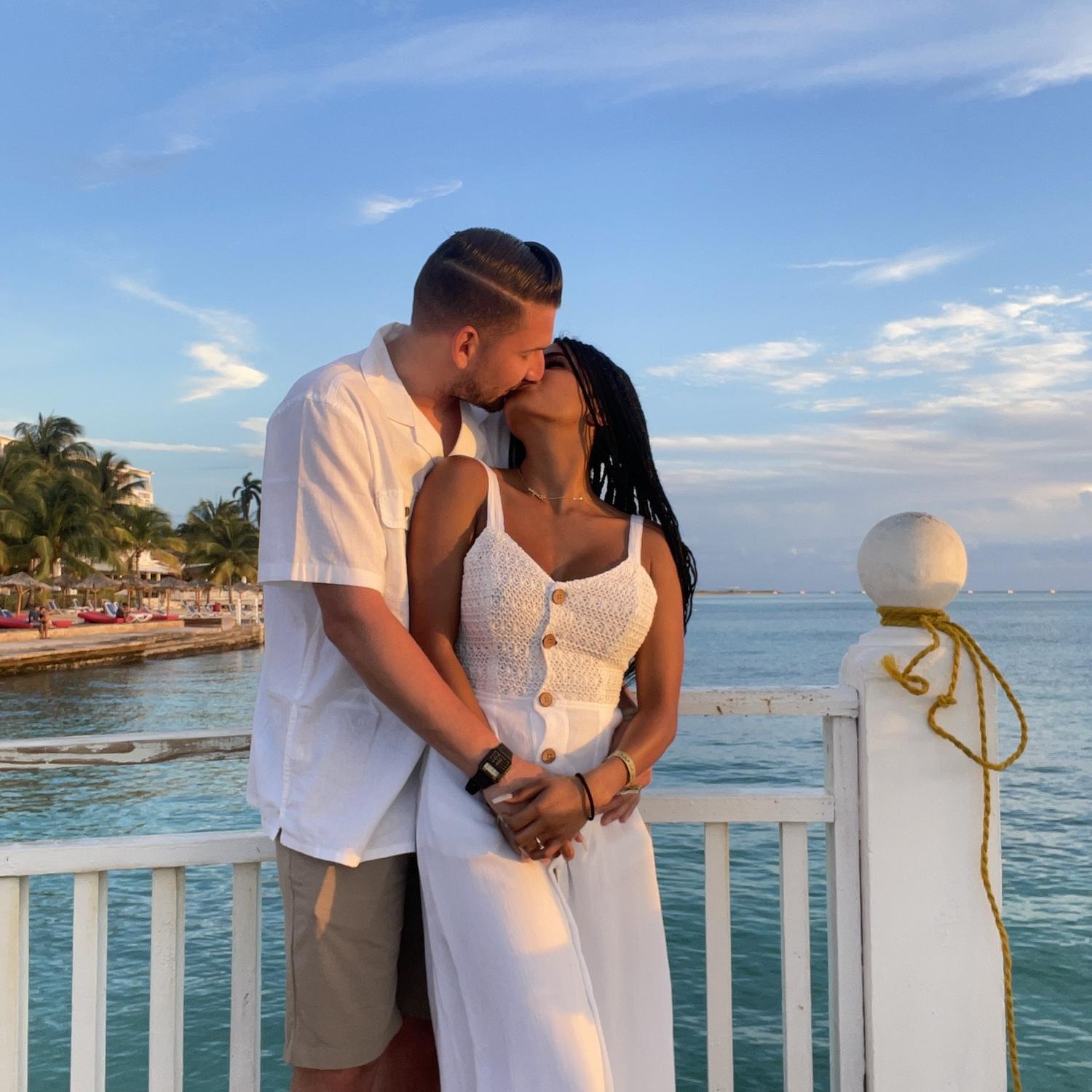 First trip together in Jamaica .