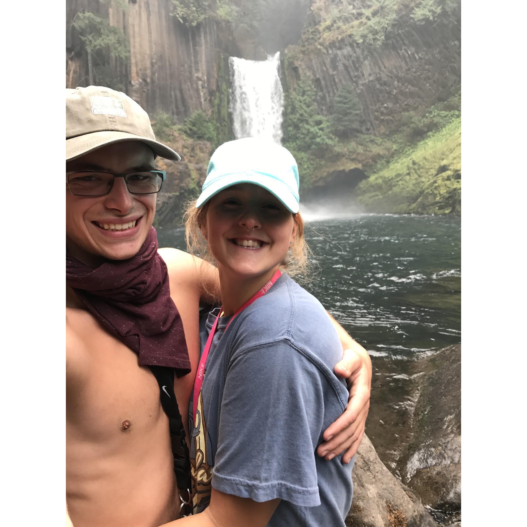Would you believe we were only 3 miles away from a wild fire?? Well we were! This was at Toketee Falls!