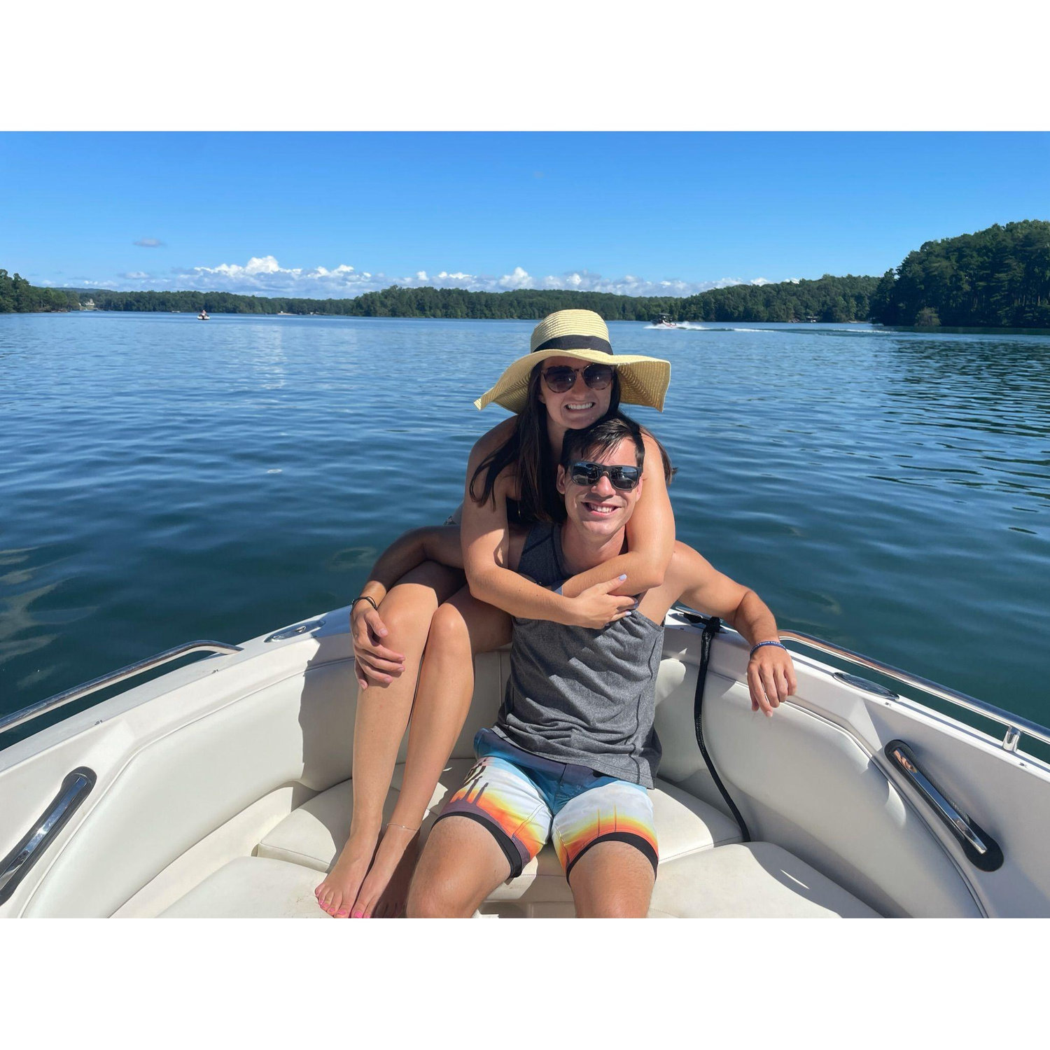 August 18, 2021. Lake Lanier, GA. Lake Lanier with the Lonergan Family