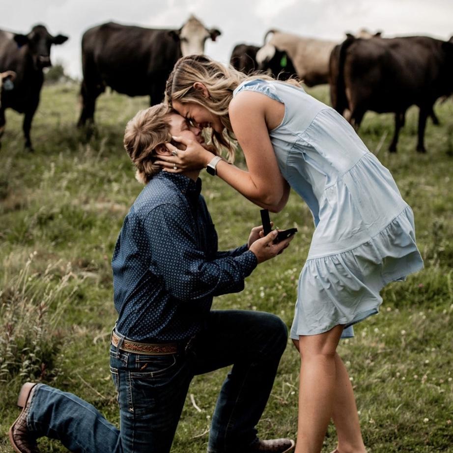 Right when he asked me to marry him!