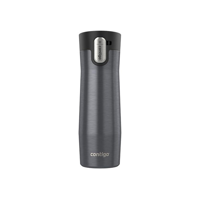 Contigo AUTOSEAL West Loop Vacuum-Insulated Stainless Steel Travel Mug with Easy-Clean Lid 20 oz Sake