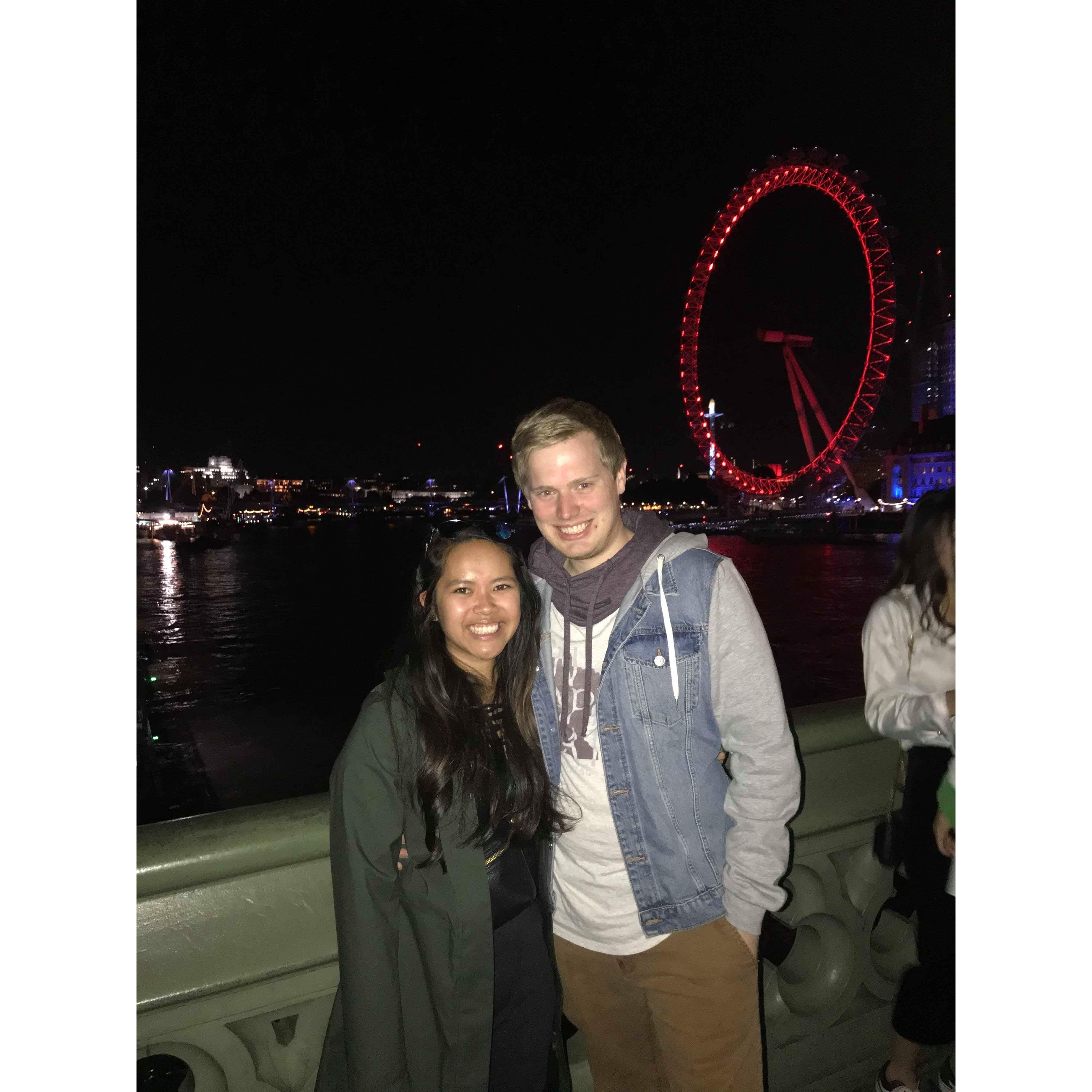 The EYE in London! - Kevin faked getting on one knee -_-