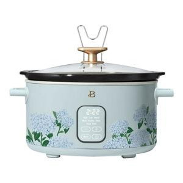 Drew Berrymore 6 quart Crockpot-Hydrangea Floral