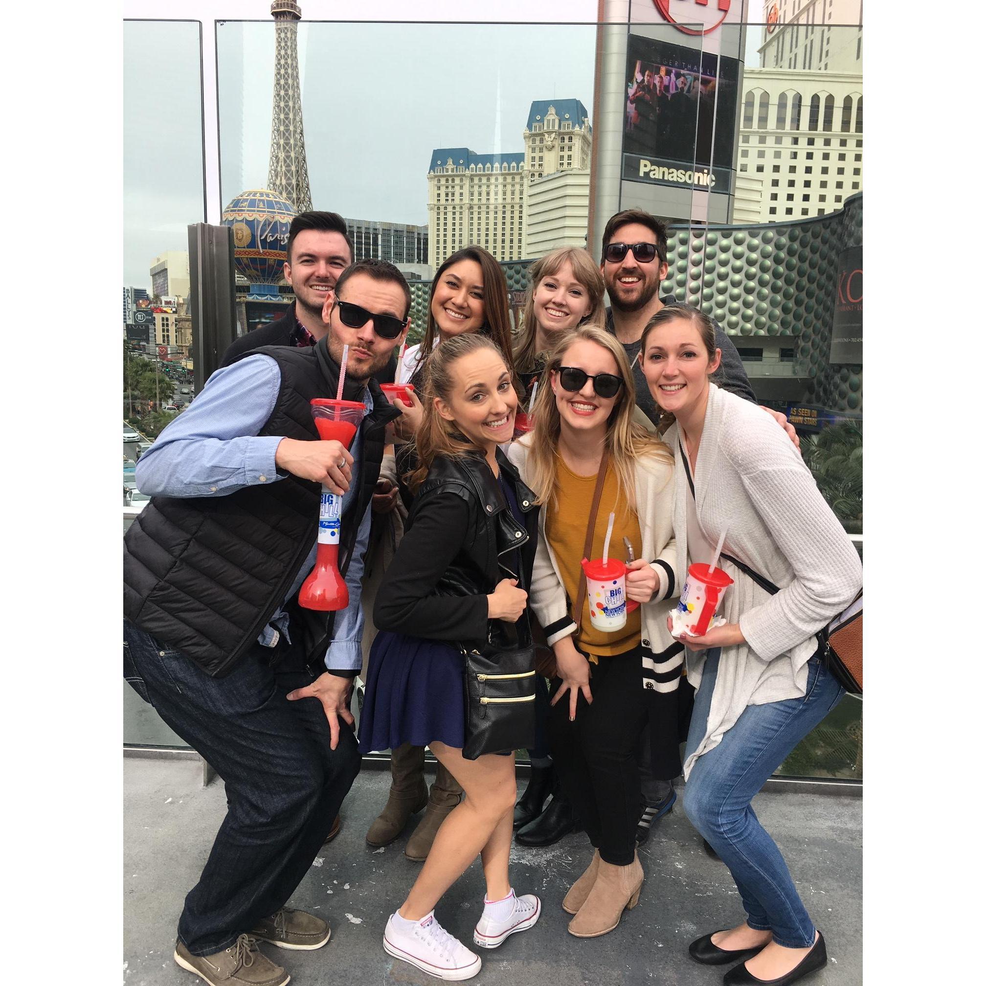 Celebrating Court's 25th birthday in Las Vegas with some of the best friends around!
