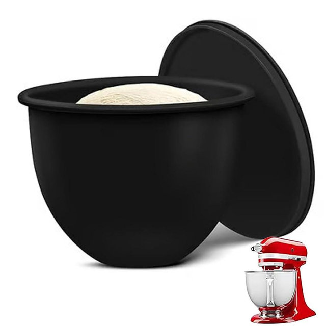 Silicone Liners Mixer, Tilt-Head 5 Qt Mixers Mixer Attachments & Accessories, Baking and Cooking, Replacement Mixers Bowls (Black)