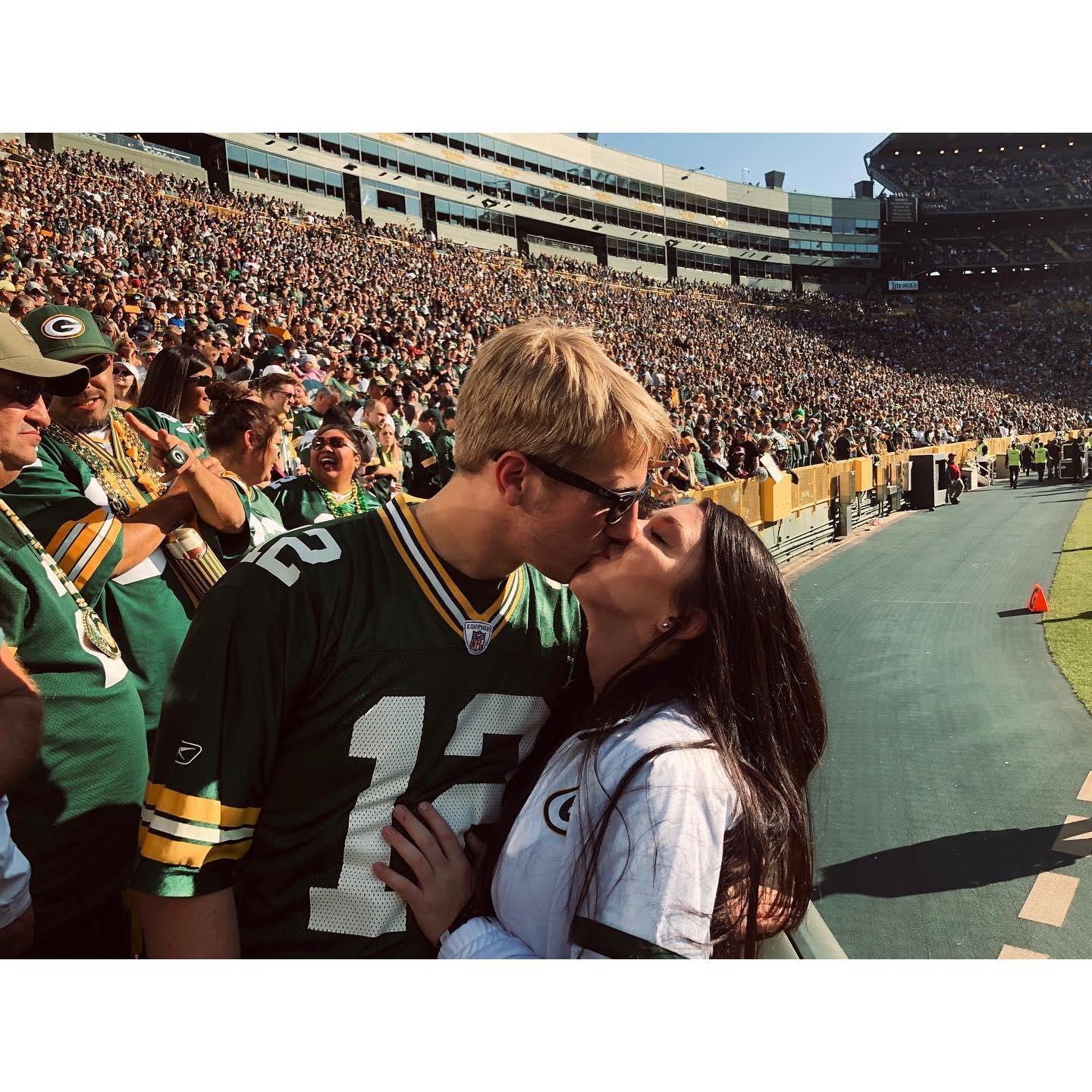 Lambeau Field (Aaron Rodgers threw for a perfect passer rating)
