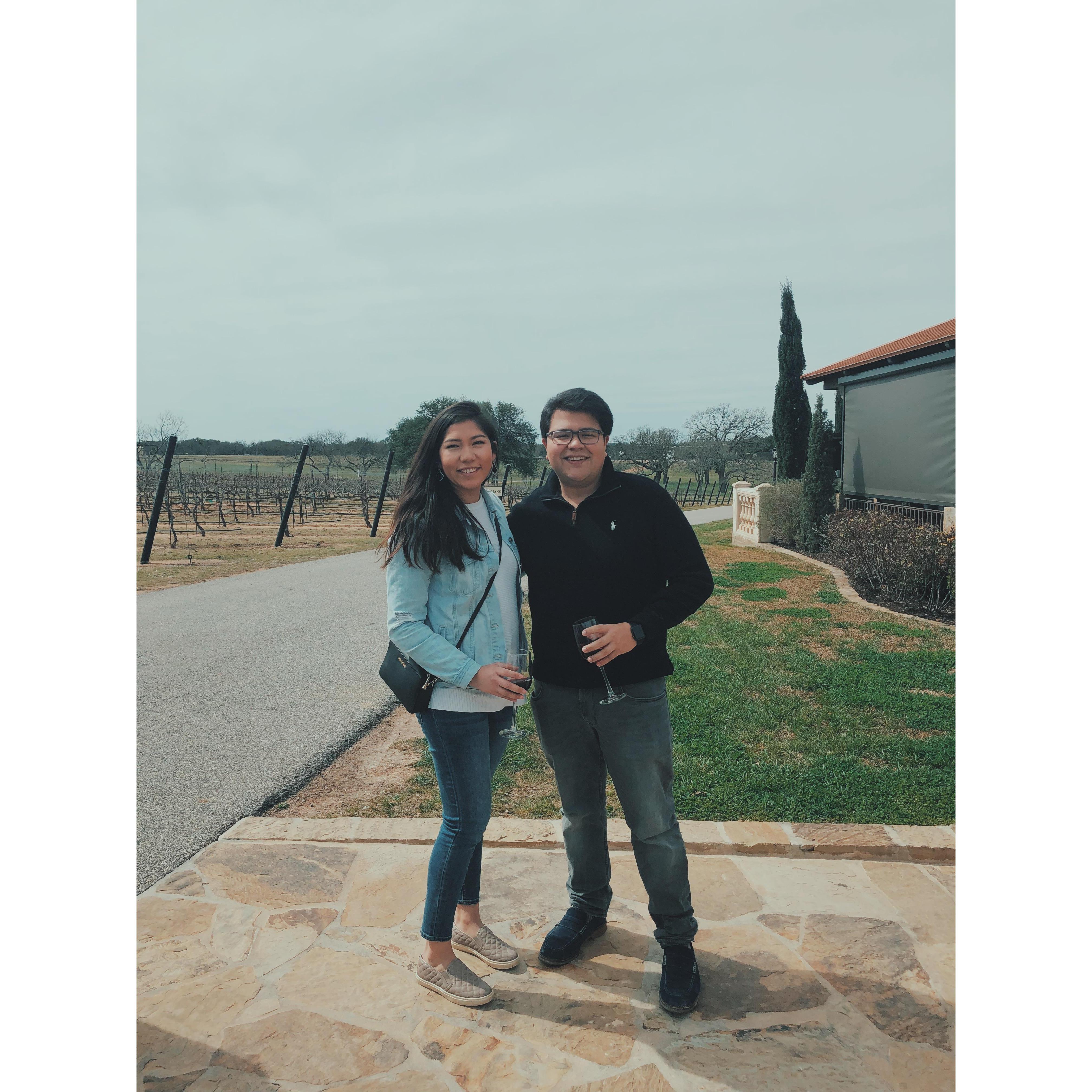 Pre-engagement proposal vineyards in Austin,TX