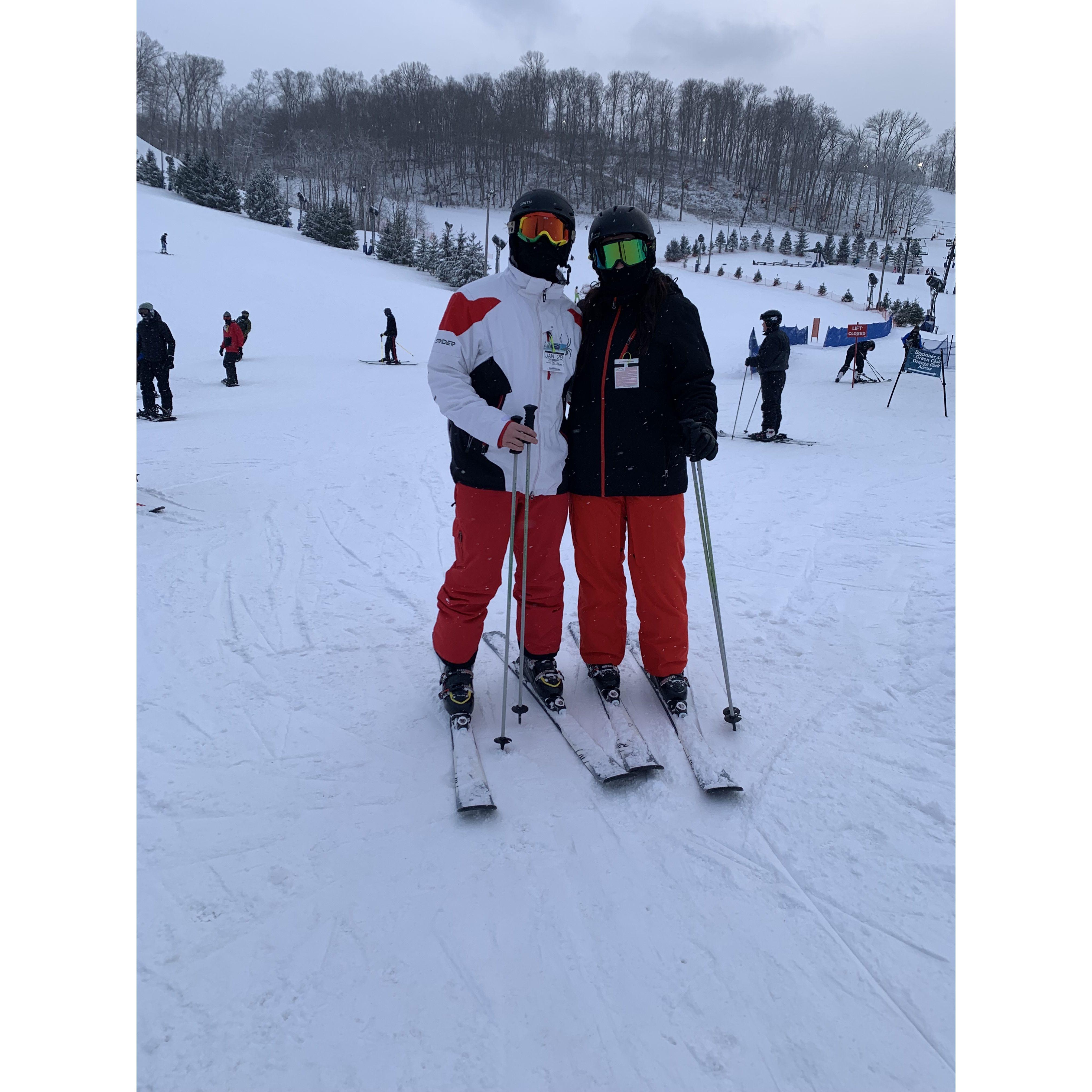 2022: Took David skiing for the first time (and yes it was very entertaining)