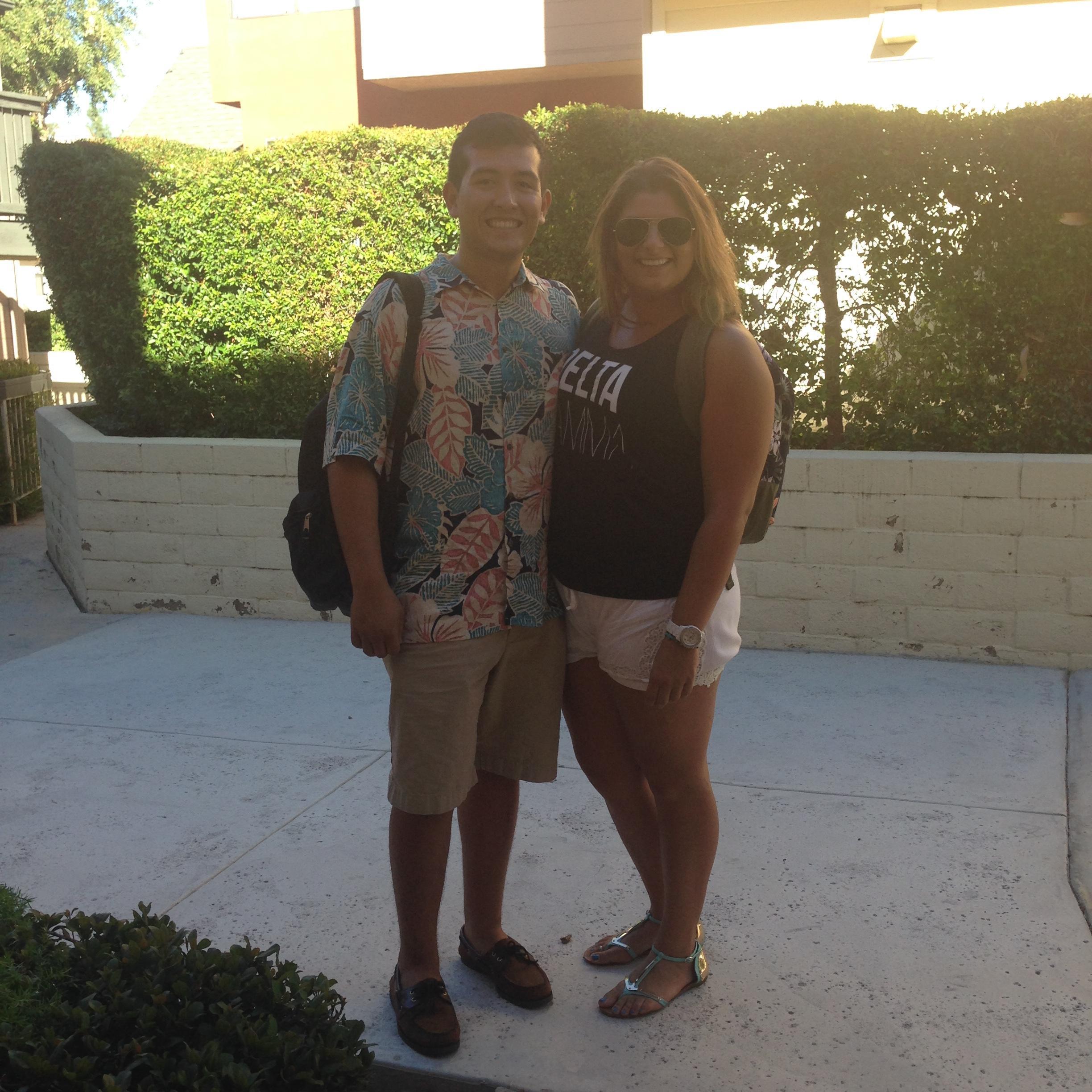 Our last “first day” of college.