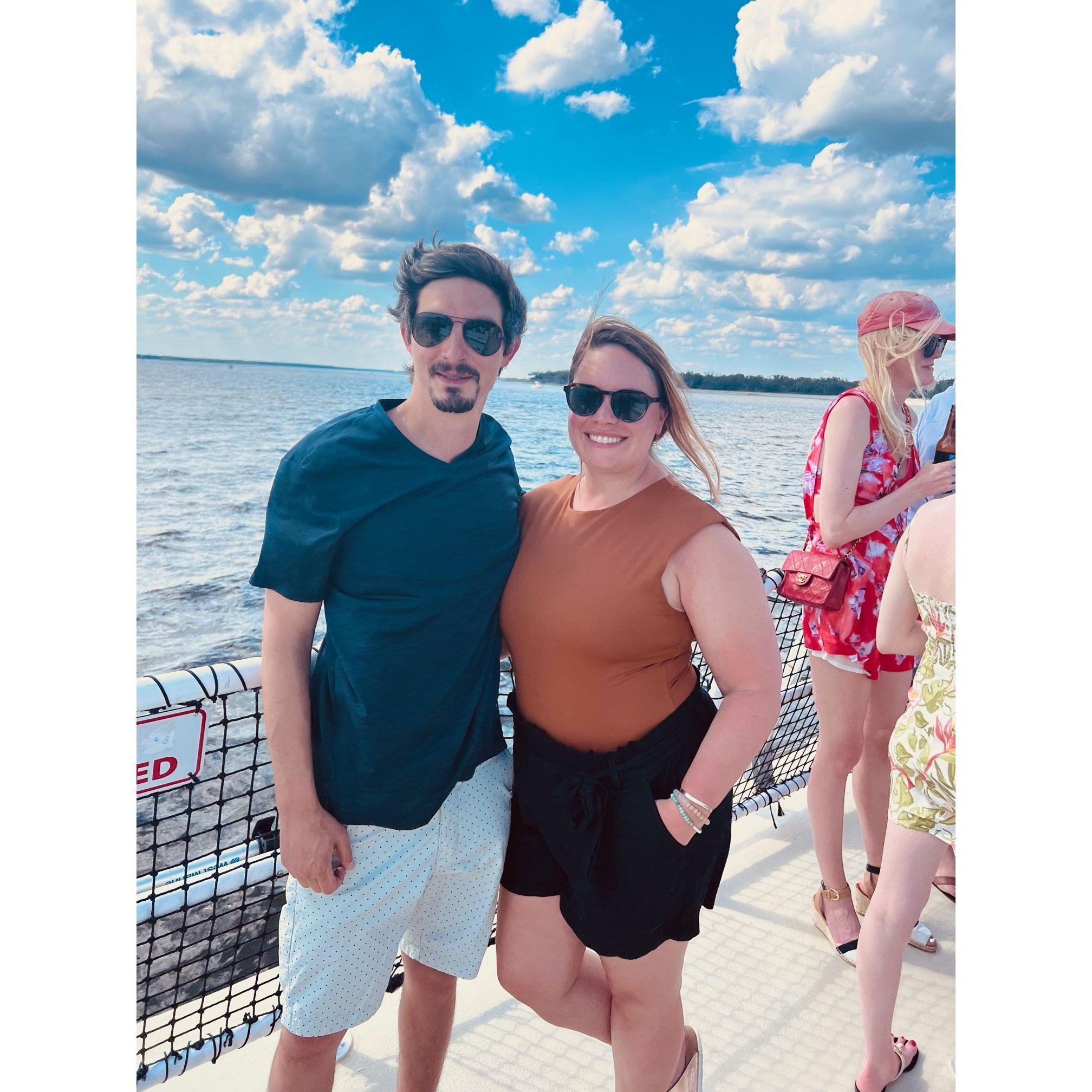 Intercoastal boat tour in Amelia Island. Ask us about the pirate stories!