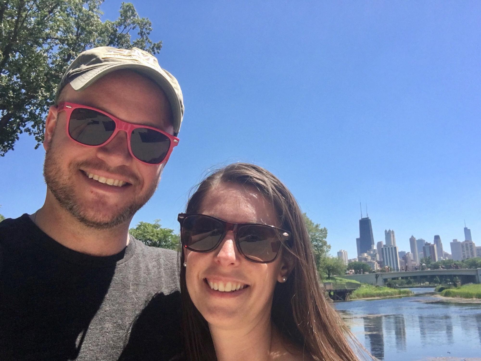 Our first of MANY selfies! June 2017