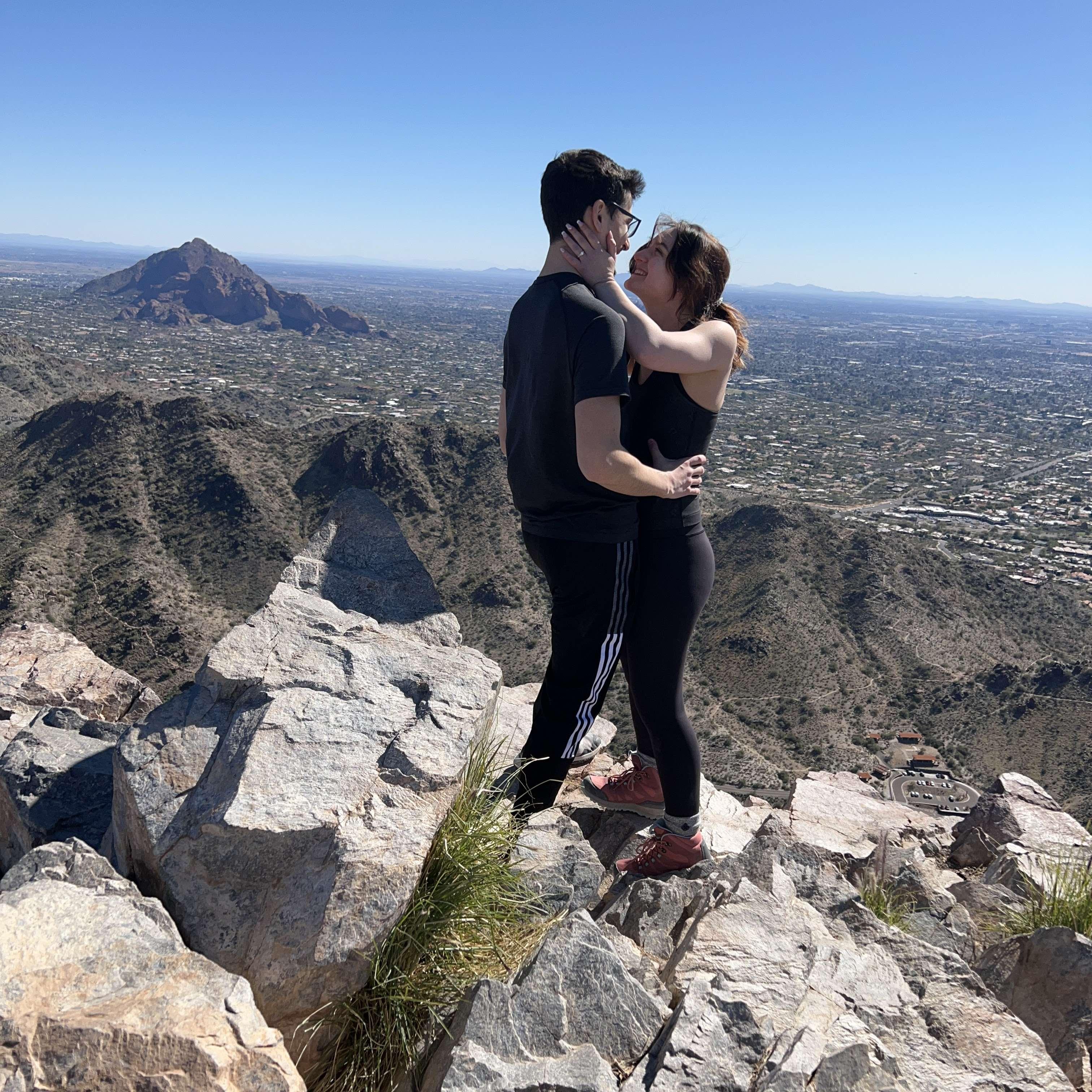 At the top of our hike, Brandyn popped the question and made Liz the happiest girl in the world.