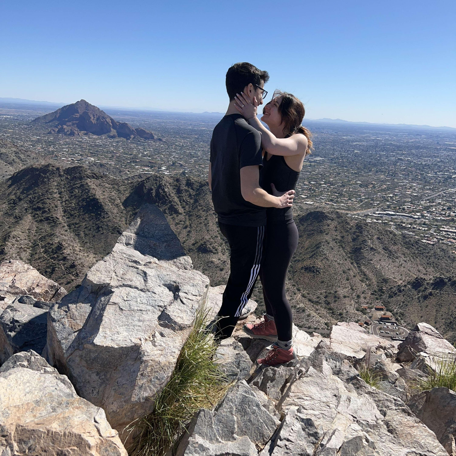 At the top of our hike, Brandyn popped the question and made Liz the happiest girl in the world.