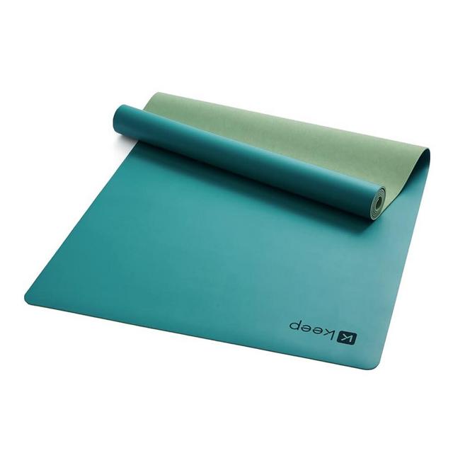 Keep Nature Rubber Premium Yoga Mat - 5mm Thick Non Slip Anti-Tear Fitness Mat for Hot Yoga, Pilates & Stretching Home Gym Workout