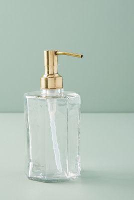 Golden Glass Bath Collection - Soap Pump