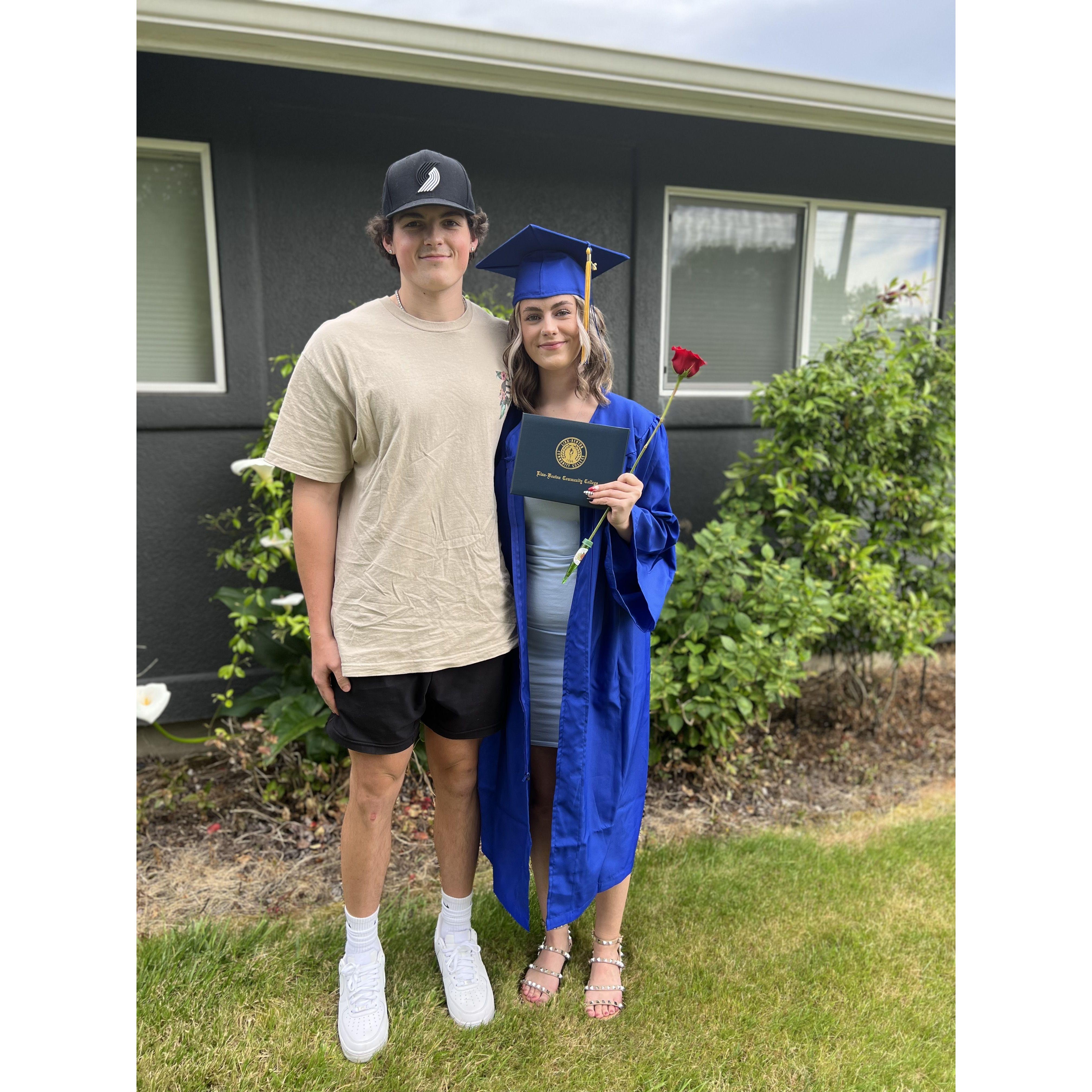 Alexis' graduation from community College