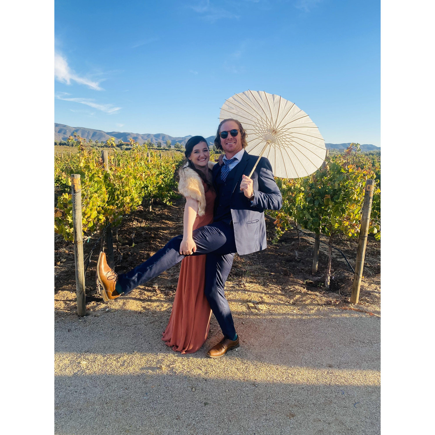 Silliness at our friend's wedding in Valle de Guadalupe, Mexico - Nov 2022.