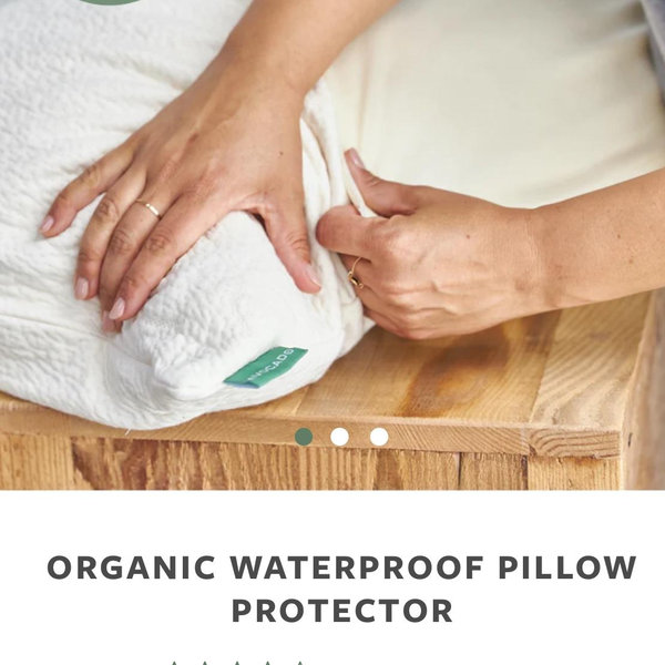 Organic Waterproof Pillow Protector- King