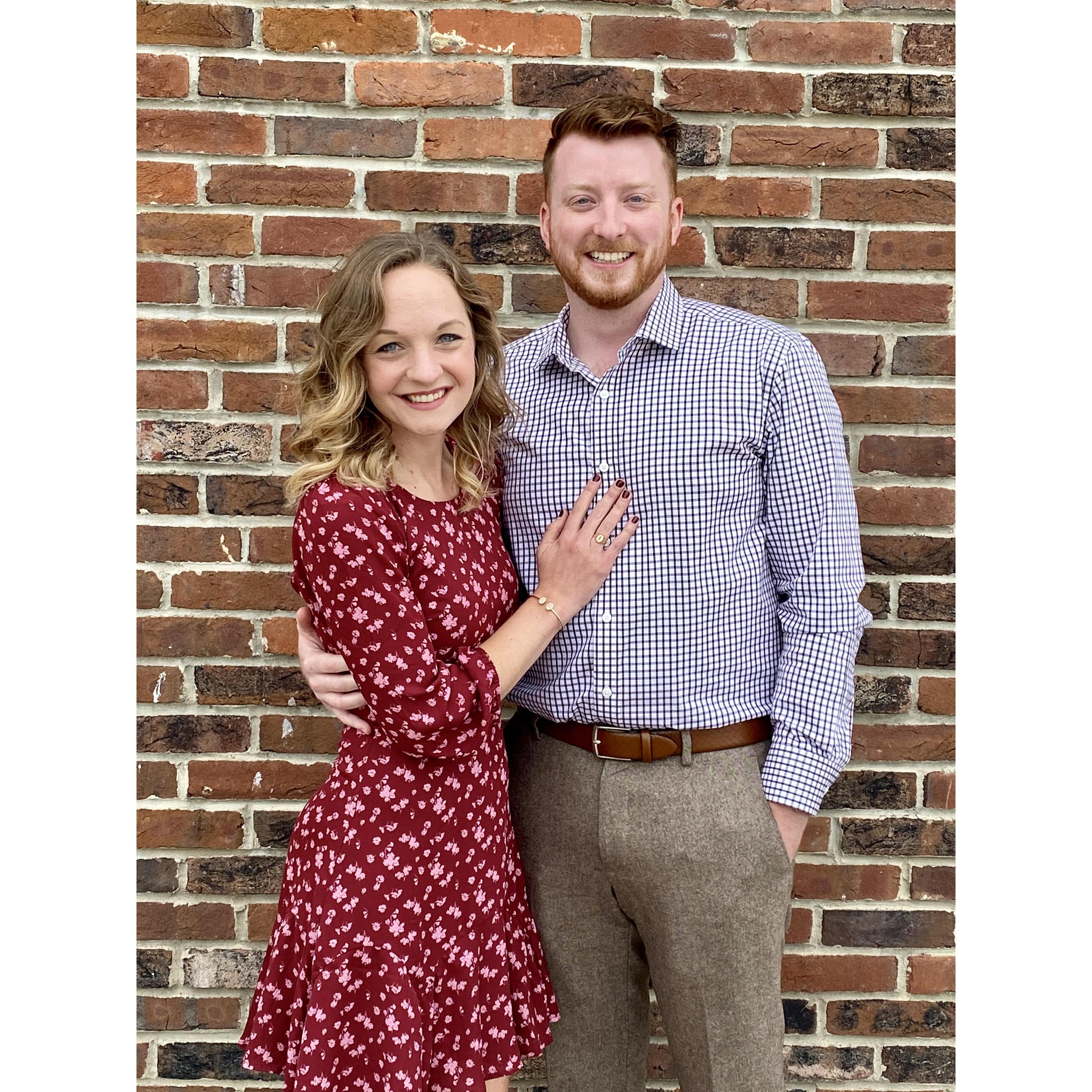 Our first wedding together