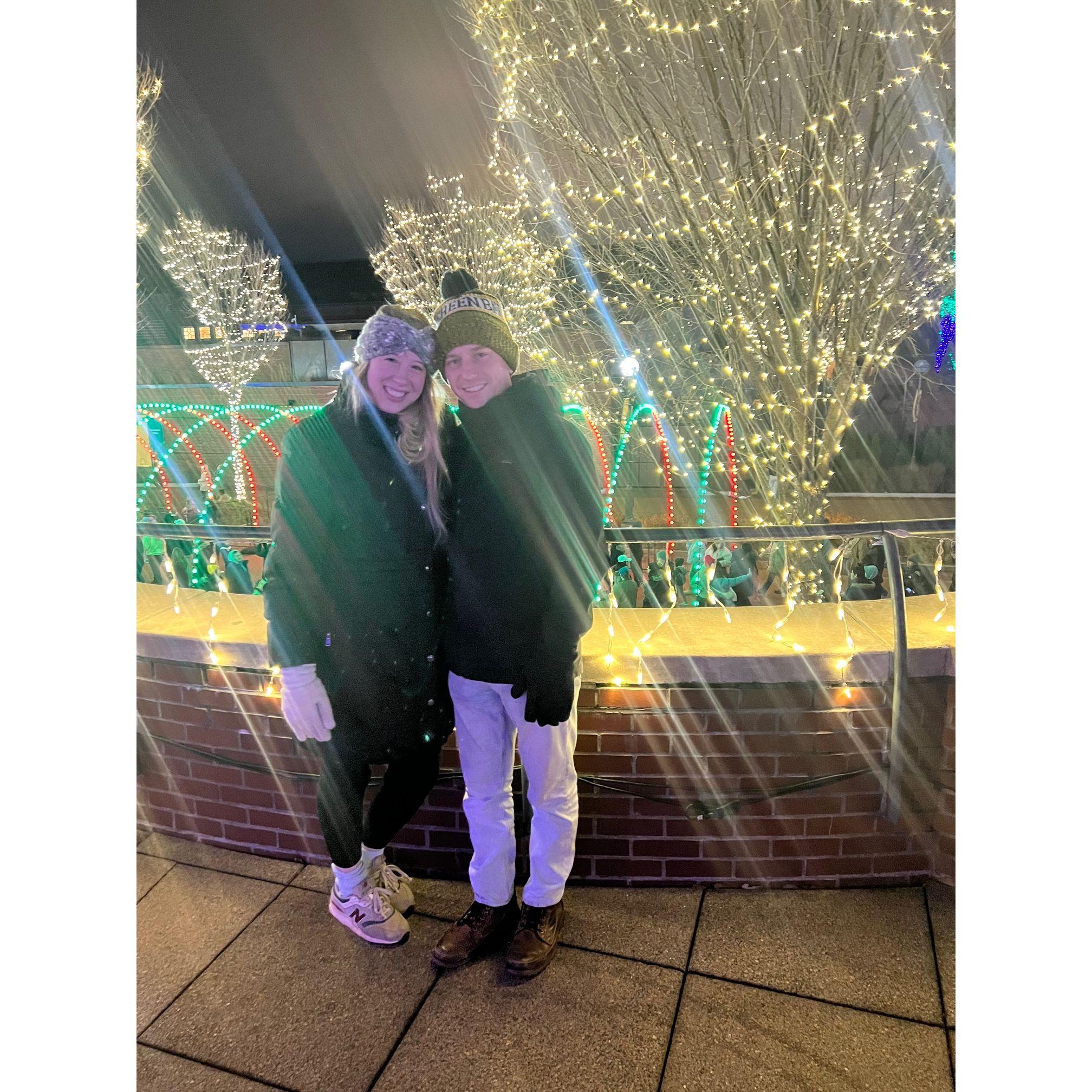 Our first Christmas together! This photo was at the Lincoln Park Zoo with Molly and Justin Landis