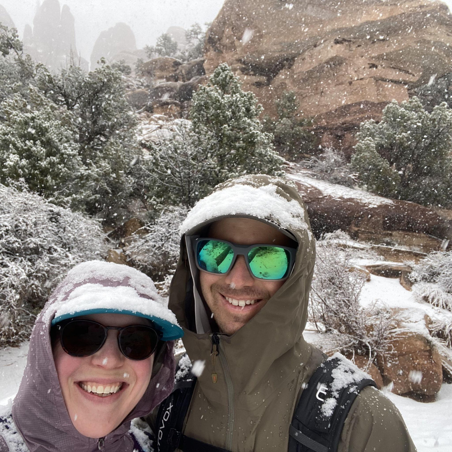 Snow in Canyonlands