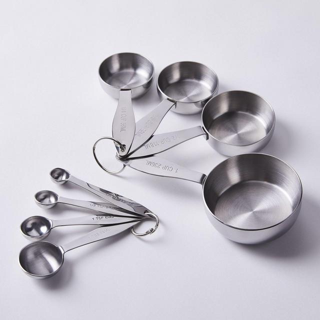 Heavyweight Stainless Steel Measuring Cups & Spoons Set