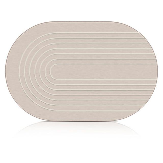 Elfcool Stone Bath Mat Diatomaceous Earth Shower Mat Non Slip Quick Dry Bath Stone Mat Super Absorbent Bathroom Floor Mat for Bathroom Kitchen Counter (Off White)