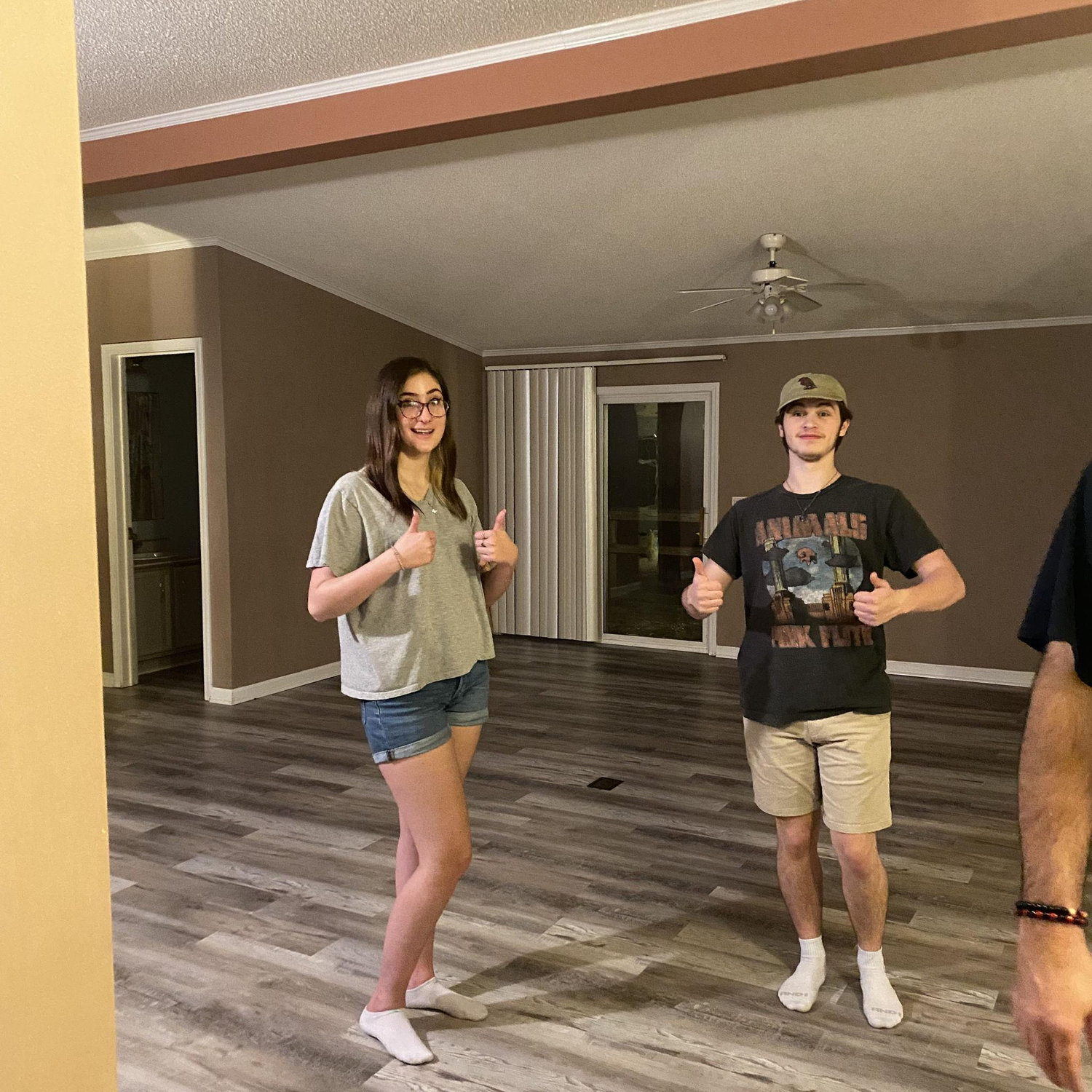 This is the first time Bryson and Riley have seen their new house in Hohenwald.
