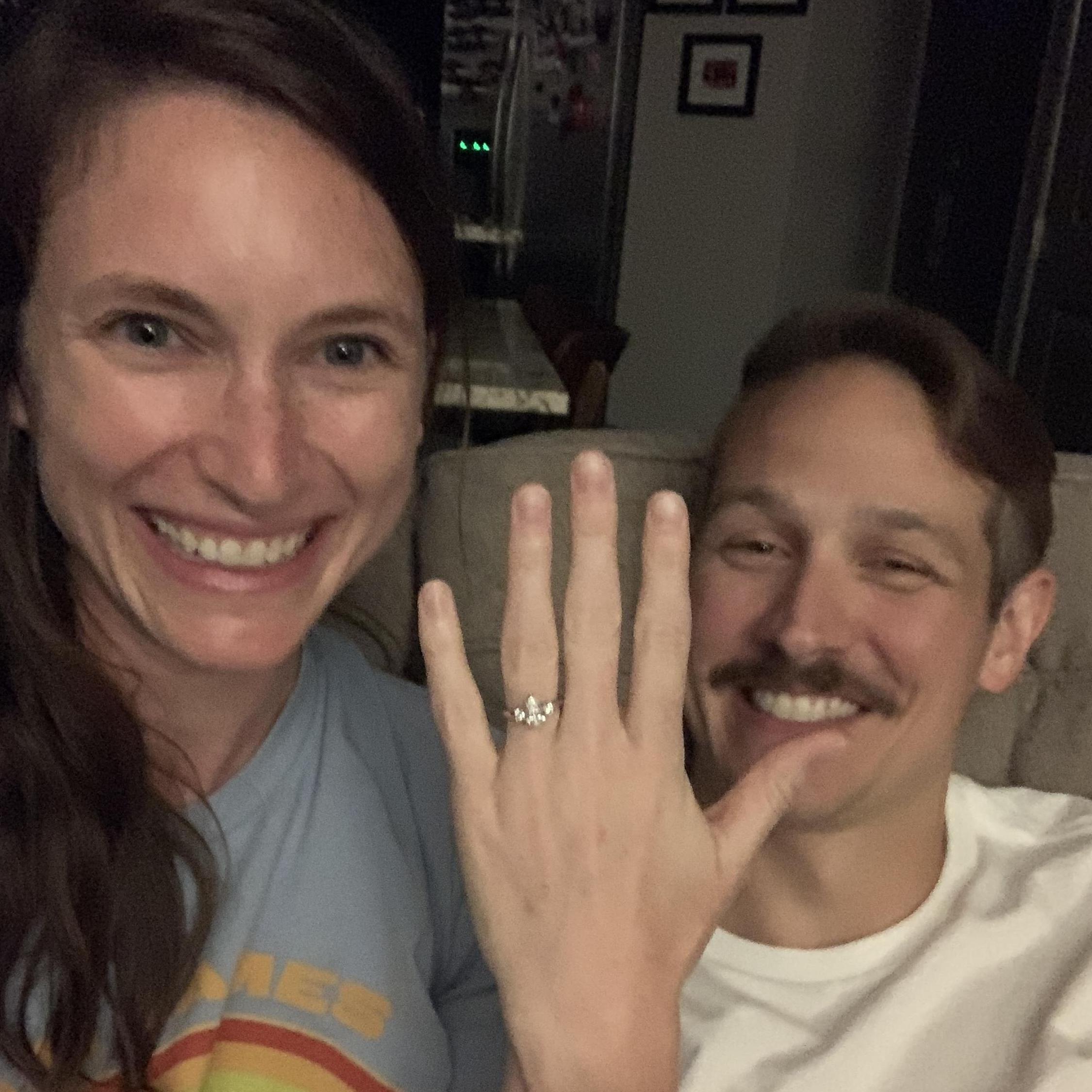 The night we got engaged!