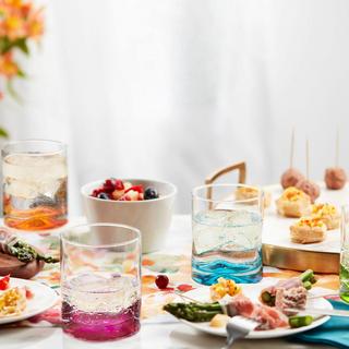 Impressions Colors Rocks Glass, Set of 4