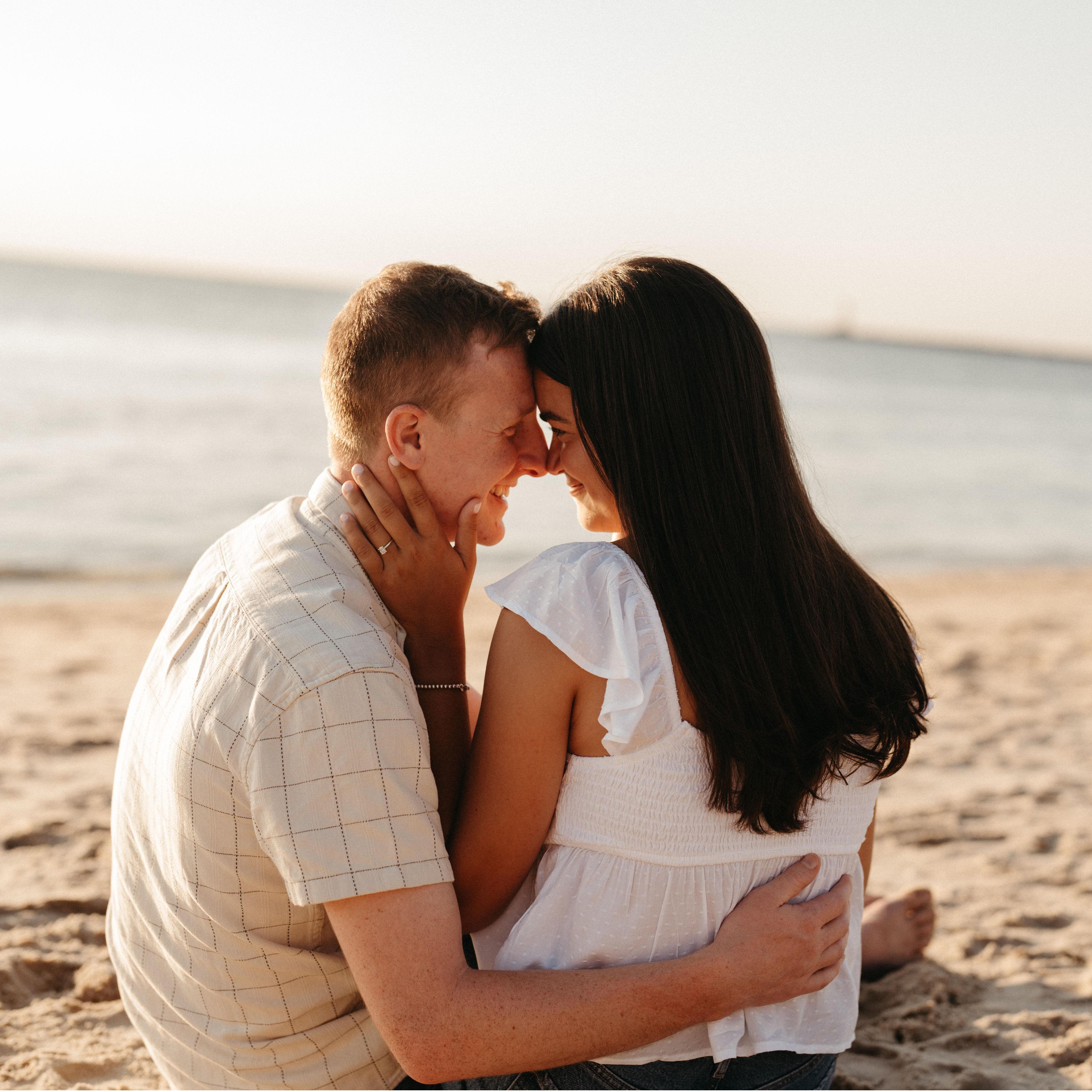 Took our engagement pictures at Higbees Beach in Cape May!