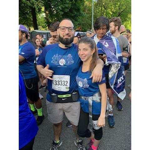 Right before we ran our Half-Marathon!