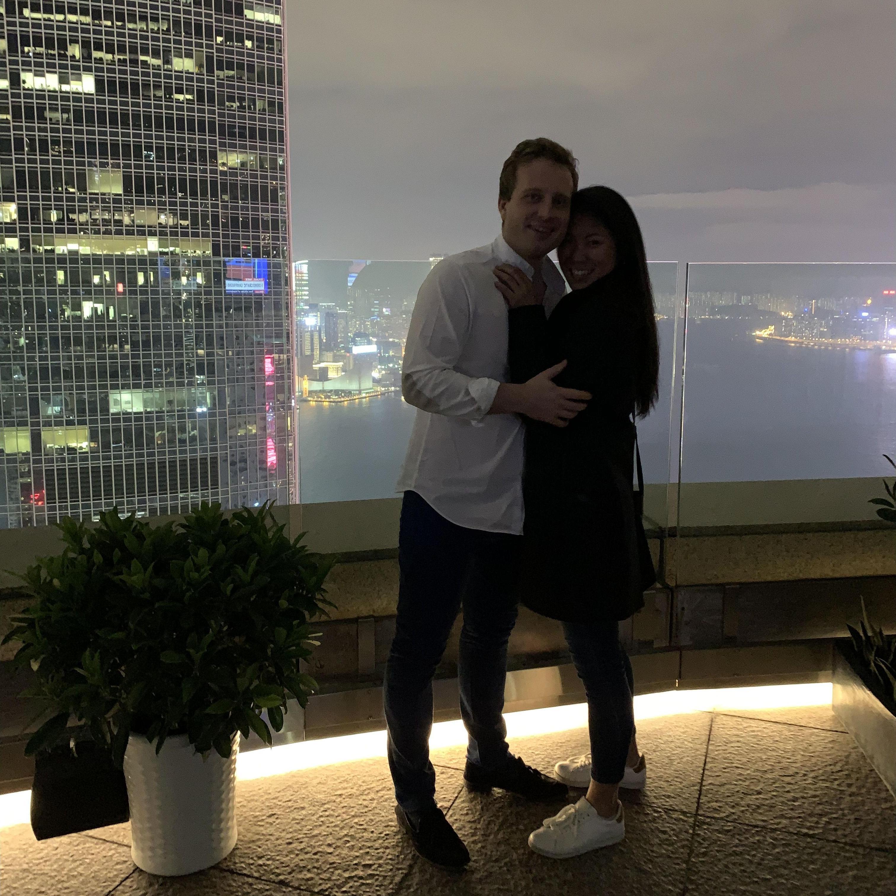 American Club, Hong Kong - 2020 : First time in Hong Kong together, pre-covid quarantines