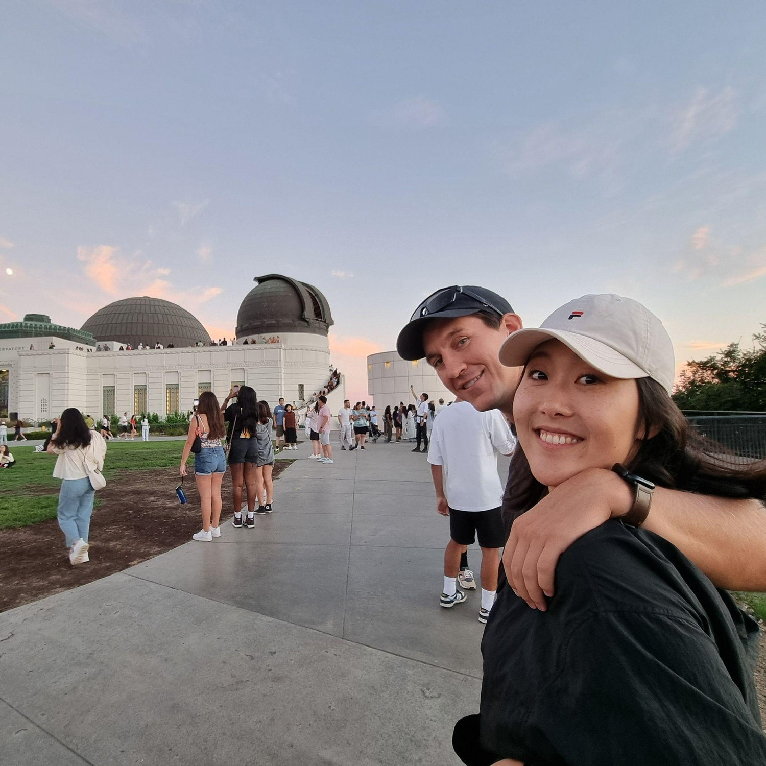 Our favorite date in LA hiking up to Griffith Park Observatory at sunset.