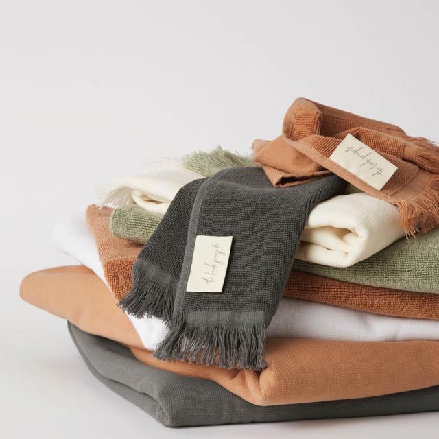 The Beach People Porto Hand Towel in Ecru