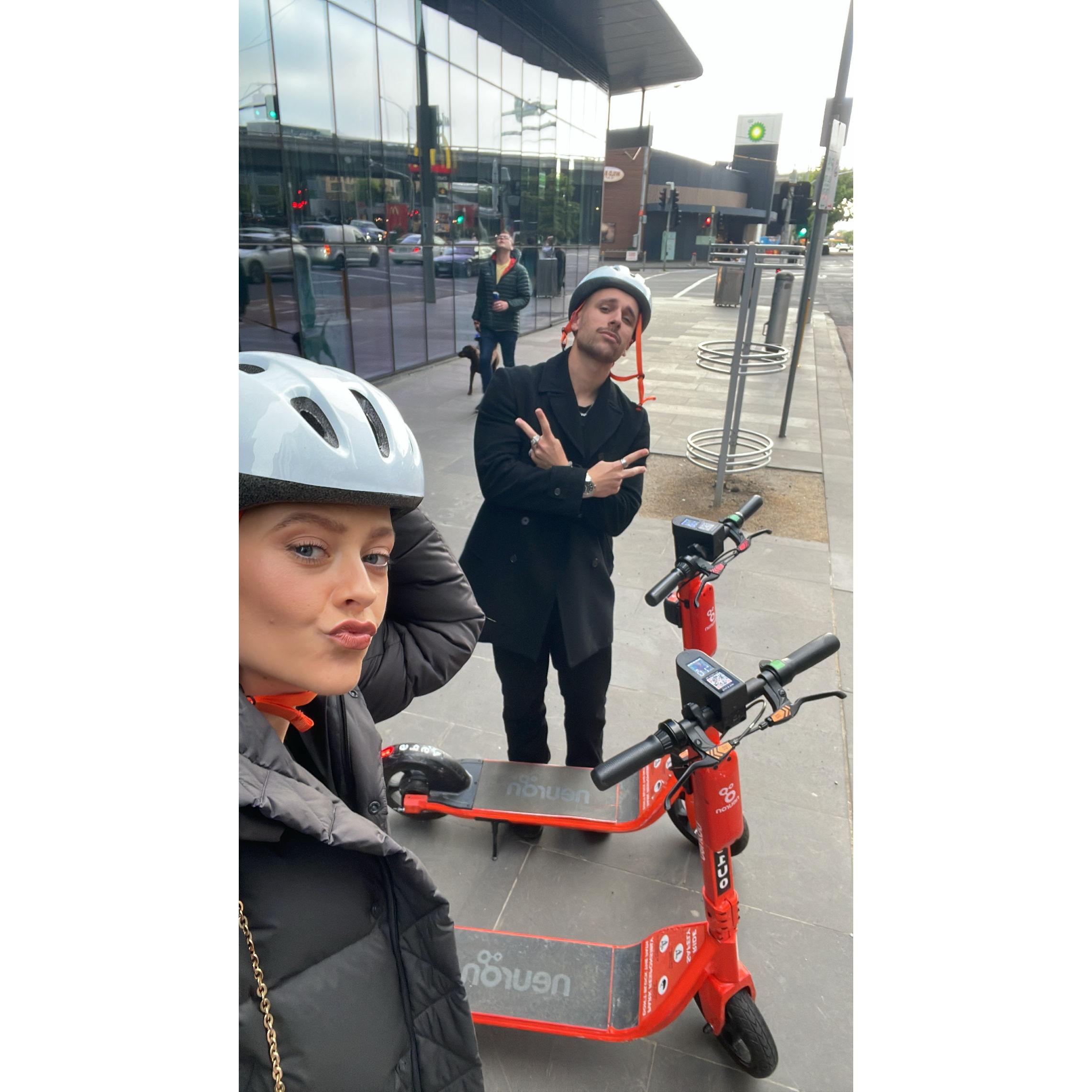 We think this is our first photo together