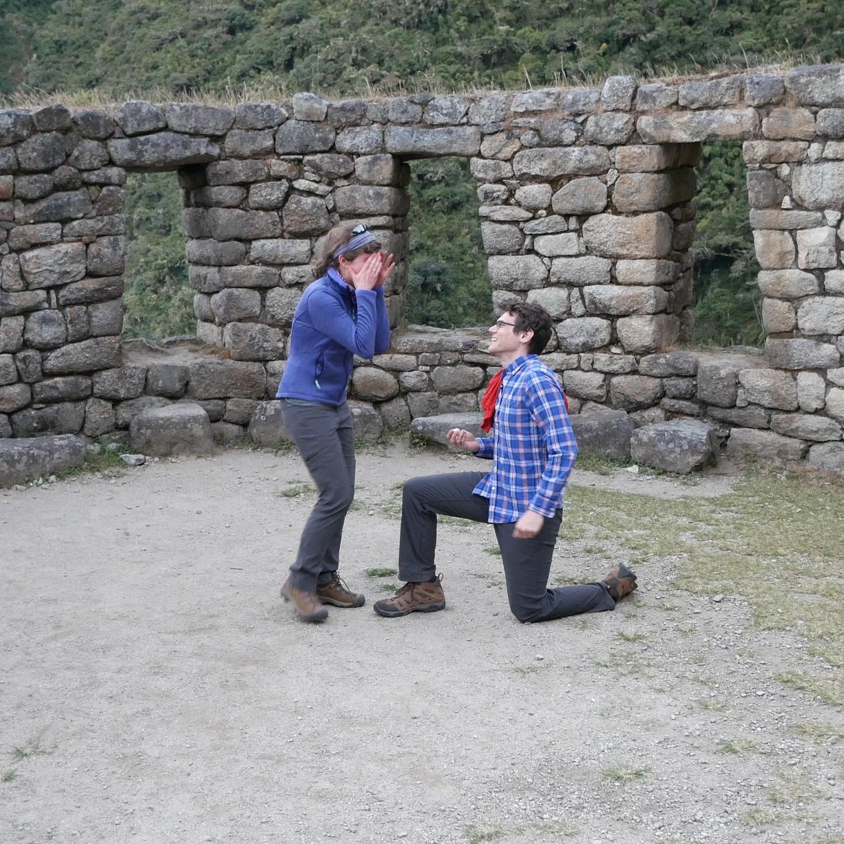 A picture perfect proposal on Day 3 of the Inca Trail! (2016)
