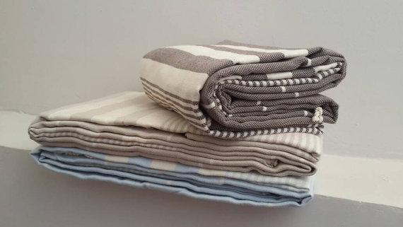 Stripe Blanket Queen Size - Blue
