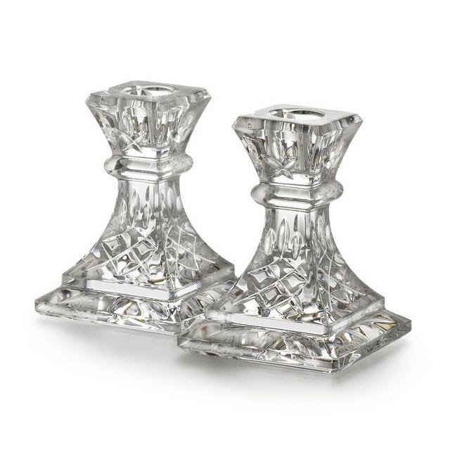 Waterford - "Lismore" 4" Candlestick, Set of 2