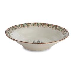 Natale Round Serving Bowl In Natale By Arte Italica | la Terrine
